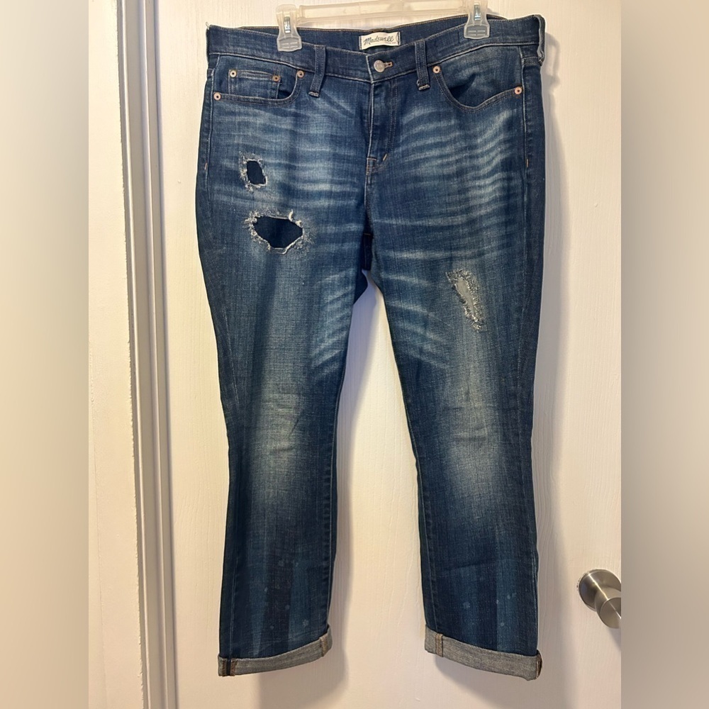 Madewell Slim Boyfriend Jeans,‎ Make and Repair Edition, Size 31